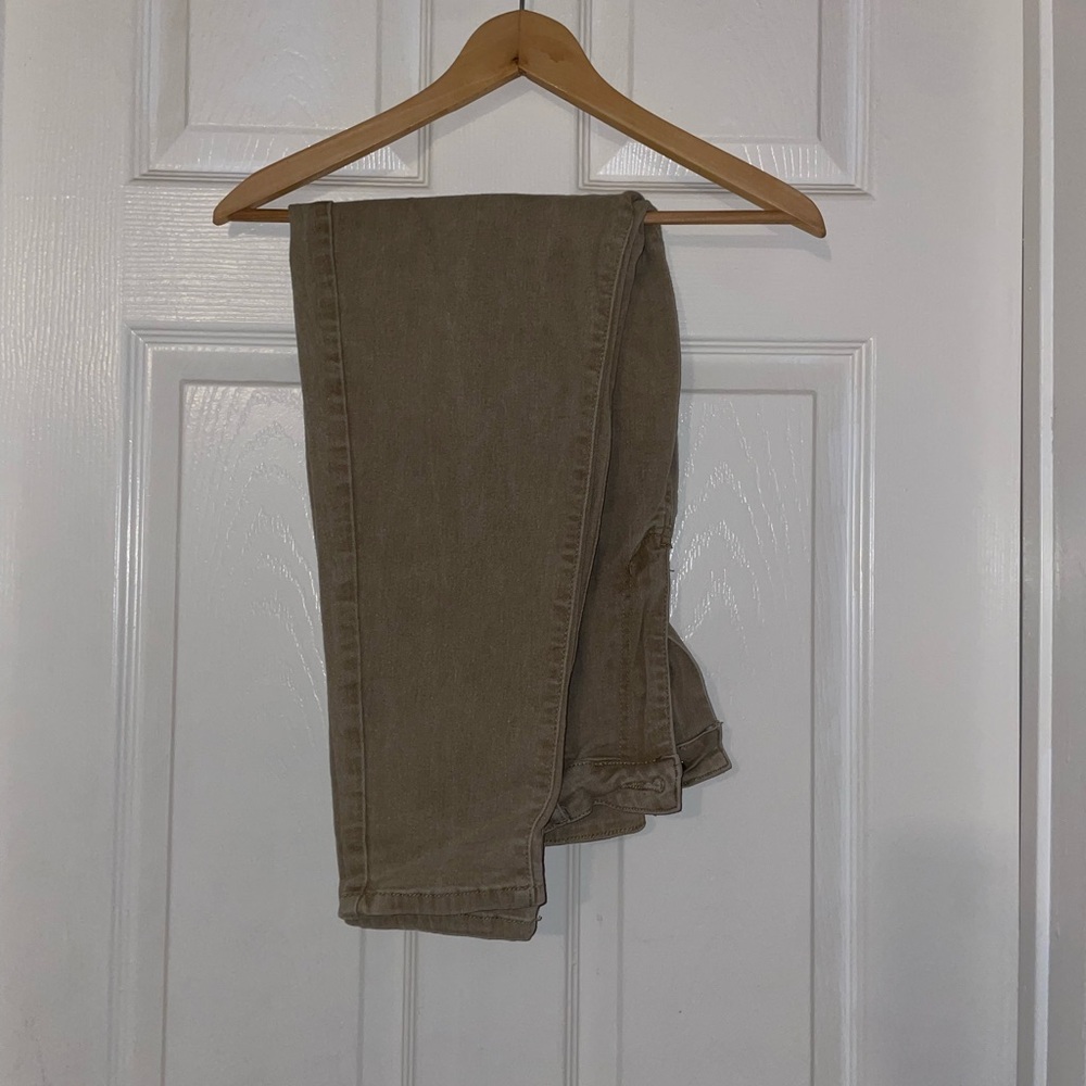 Casual Khaki Skinny Jeans